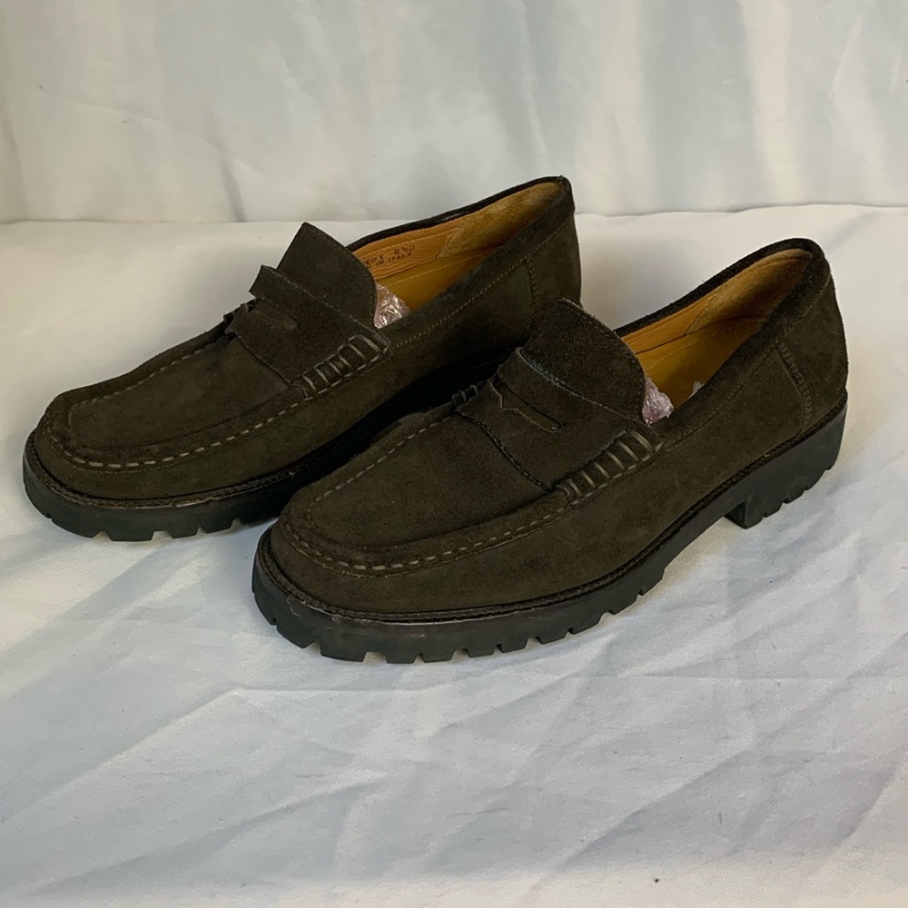 Bally Raneo 1 loafer Men size 8.5D brown suede leather nice